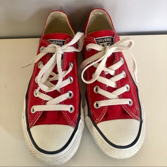 Unisex Converse All Star Low Sneaker Red - Picture 2 of 7